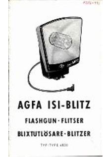 Agfa Isi Blitz manual. Camera Instructions.